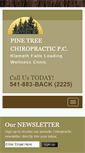 Mobile Screenshot of pinetreechiro.com